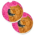 thumbnail image 1 of Chow Chow Rose Lot de 2 Tasses Porte-Voitures Coaster, 1 of 1