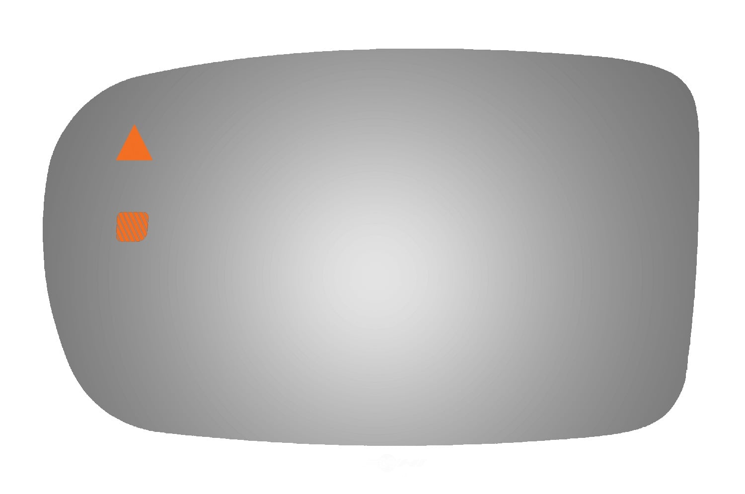Burco Side View Mirror Replacement Glass - Clear Glass - 4424BC
