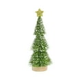 thumbnail image 2 of Flocked Christmas Tree Mini Christmas Tree with Star Plastic Winter Snow Ornaments Tabletop Trees for Holiday Party Room Decor Home Table Top Christmas Decoration Diorama Models 1 Pcs(Green), 2 of 6