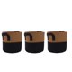 thumbnail image 3 of Bolsa para plantas de tela no tejida, 3 uds., doble Color, 3 galones, bolsa para crecimiento de plantas para jardinería al aire libre, color caqui y negro con asa, 3 of 8