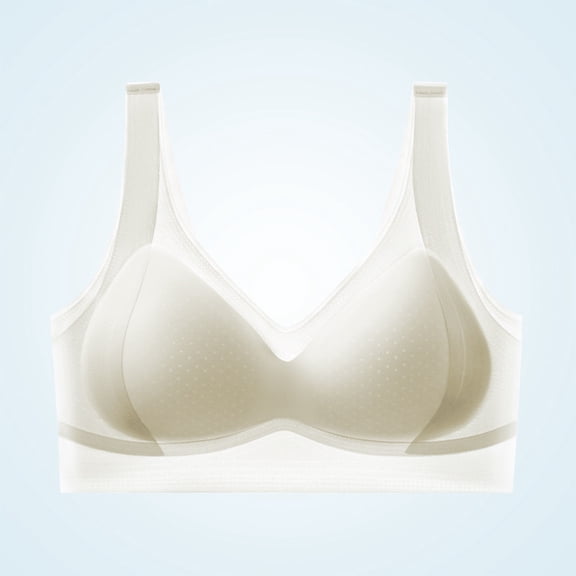 Chbgutlmr Jelly Bras for Women Wireless Seamless Full Coverage Smoothing Bras Casual Breathable Comfy Bralette