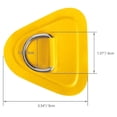 thumbnail image 4 of LJNYFDC D Ring D Buckle Set 4Pcs Easy to Install PVC Surfboard Dinghy Boat Triangle Patch Buckle Ring for Water Activity D Ring Pad, 4 of 6