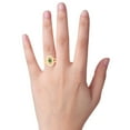thumbnail image 4 of Split Band Emerald Diamond Cocktail Ring In 14k Yellow Gold, 4 of 6
