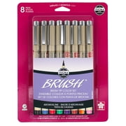 Sakura Pigma Brush Pen Set, 8-Colors