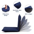 thumbnail image 5 of Giantex Adjustable Floor Chair, Cushioned Lounger Recliner with Comfortable Back Support and Thick Padding, Lazy Sofa for Reading Meditation(Navy), 5 of 8