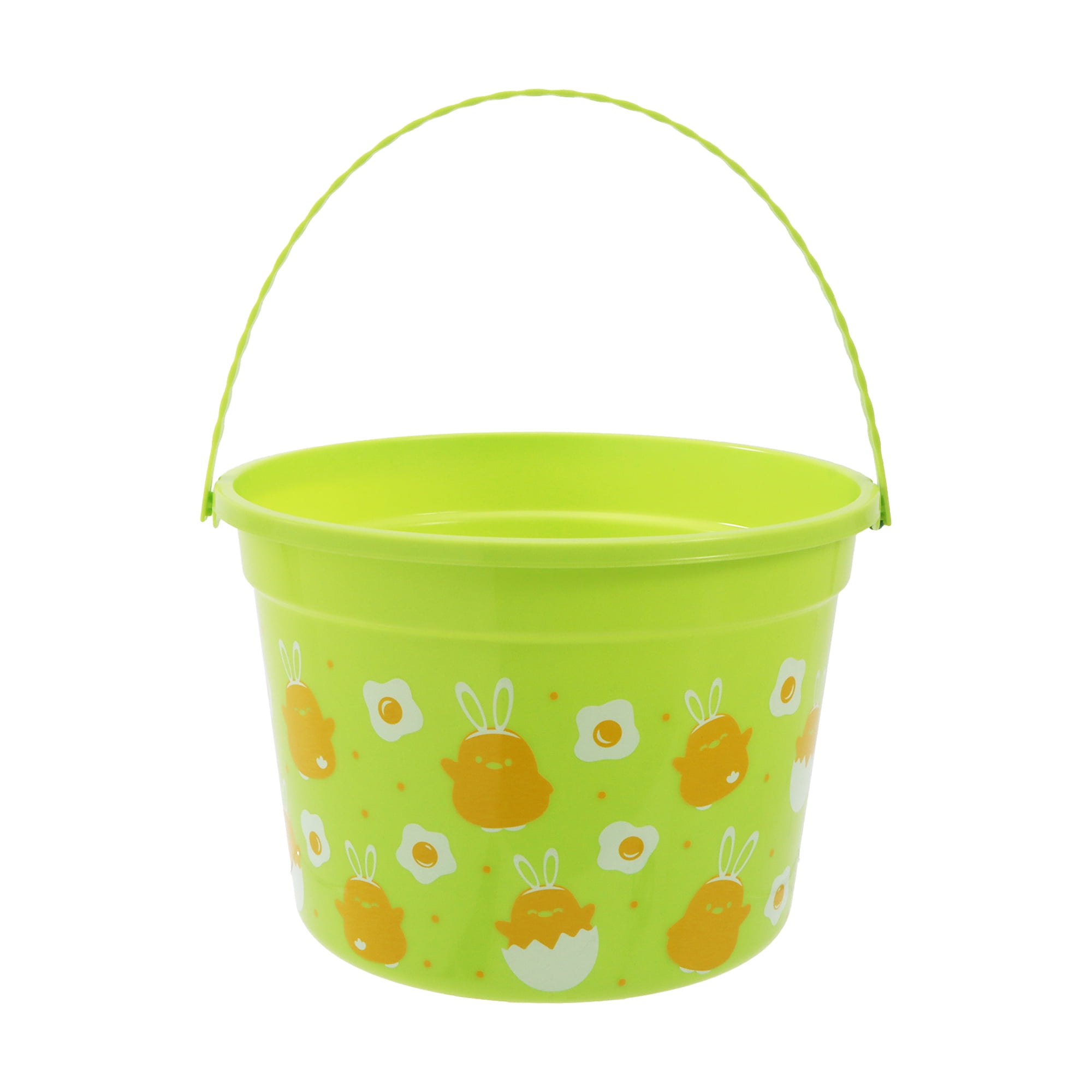 Way to Celebrate! Plastic Pail, Chick Pattern, PP, Easter, Novelty