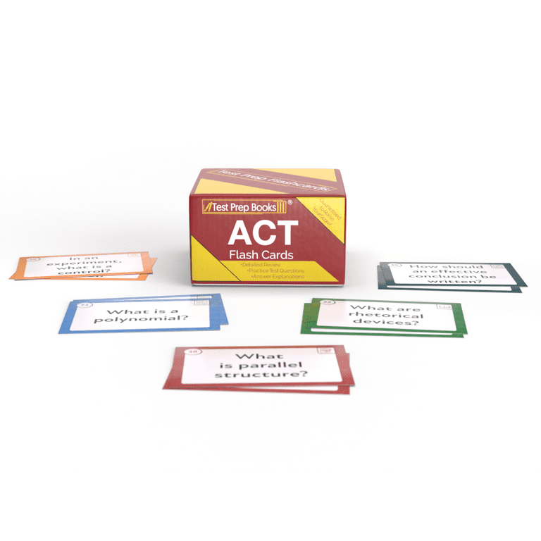 ACT Prep Flashcards ACT Flash Cards Study Guide 20212022, 49 OFF