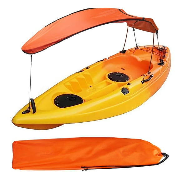 GLFILL Universal Inflatable Boats Single Kayak Awning Canoe Sun Shade Awning Canopy Durable Kayaking Boat Accessories Portable Orange