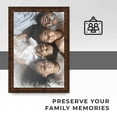 thumbnail image 2 of 19x25 Walnut Brown Veneer Real Wood Picture Frame Width 1.25 inches | Interior Frame Depth 0.5, 2 of 8