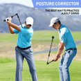 thumbnail image 4 of Corrector de golf, corrector de postura de acción plegable, palo de swing telescópico, ejercitador de swing, 4 of 5