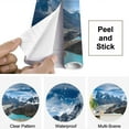 thumbnail image 4 of Peel and Stick Wallpaper Canvas beautiful snow capped mountains lake everests pictures Modern Art Wall Mural Decor Self Adhesive and Removable 69in x 98in, 4 of 8