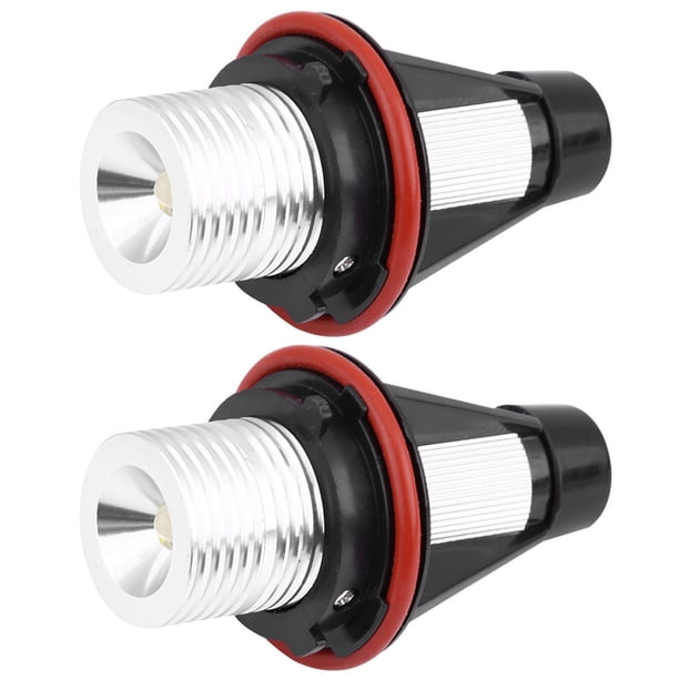 Luces De Ojos De ángel LED De 6000K Ultra Bruido 2 PPC Caso De aleación De Aluminio De Alta Visibilidad Con Disipador De Calor Para E39 E53 E60 E61