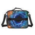 thumbnail image 2 of Colorful Starry Sky and Universe Insulated Lunch Bag with Shoulder Strap and Bottle Holder,Bento School Lunch Bag Box,11x9.5x3.5 Inches, 2 of 5