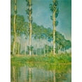 thumbnail image 2 of Monet, Claude 15x18 White Modern Wood Framed Museum Art Print Titled - Pink Poplars 1891, 2 of 4