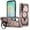 Rosegold, variant on Dteck Magnetic Case for Samsung Galaxy A06,Shockproof TPU+PC Ring Holder Case Compatible with Mag Safe Military Drop Protection Kickstand Back Cover,Black
