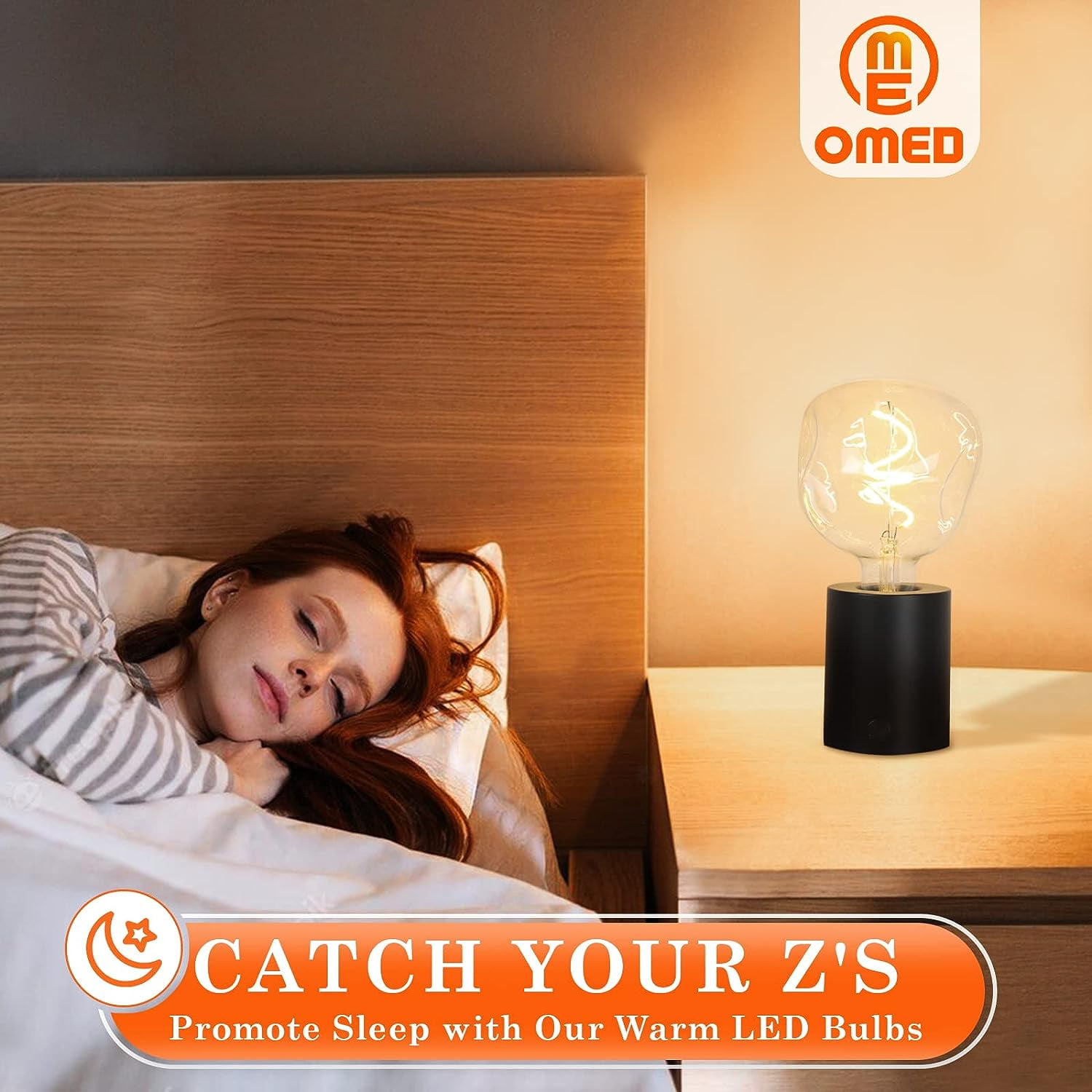 OMED S125 Oversized Dimmable LED Edison Bulb, 2700K Soft White Vintage Large Alien Shape Decorative Light Bulb with E26 Base, 5 watt 400LM Giant Clear Glass Edison Bulb for Bedroom and Living Room