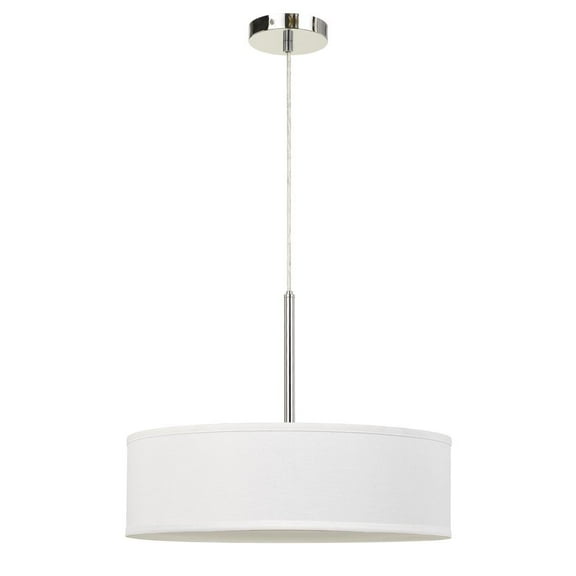 Led 18W Dimmable Pendant With Diffuser And Hardback Fabric Shade