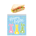 thumbnail image 3 of Hoppy Easter Zipper Sandwich Bag Treat Bags 7"x 6.25" Multicolor Bunny, 3 of 5