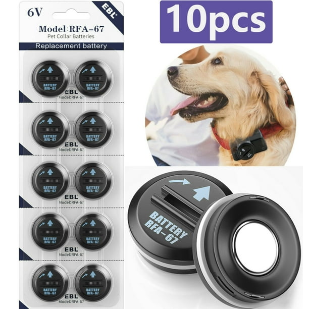 EBL 10Pcs RFA67 6V Pet Dog Collar Replacement Batteries For PetSafe