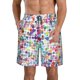 thumbnail image 1 of Fotbe Colorful Watercolor Dots Trajes de Baño Estampados para Hombre, Shorts de Verano de Secado Rápido, Ropa de Playa, Bañadores-Large, 1 of 6
