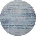 thumbnail image 4 of HomeRoots 662954 8 ft. Sky Blue & Gray Abstract Washable Round Area Rug with UV Protection, 4 of 9