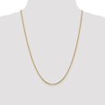 thumbnail image 2 of Leslie's Real 14kt Yellow Gold 1.6mm Diamond Cut Long Link Franco Chain; 24 inch; for Adults and Teens; for Women and Men, 2 of 5