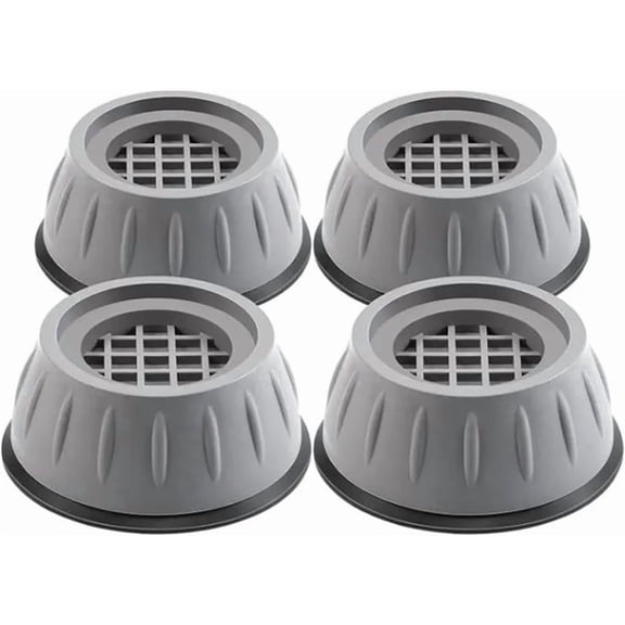 Anti Vibration Washing Machine Support, 4Pcs Washer Anti Vibration Pads, Shock Absorbing Anti Slip Feet for Noise Reduction and Stability