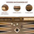 thumbnail image 3 of Set de juego de mesa de backgammon GSE Games & Sports Expert, 3 of 7