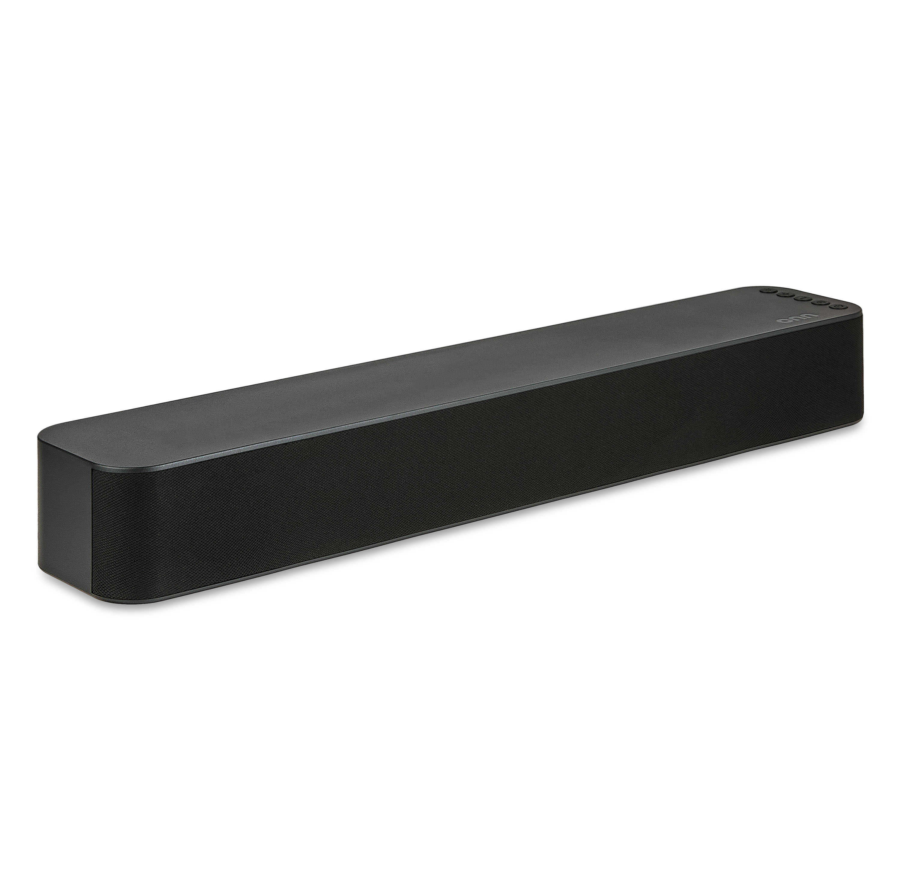 ONN 20 INCH BLUETOOTH 2.1 CHANNEL SOUNDBAR WITH MULTI-COLOR LED LIGHTING, BLACK