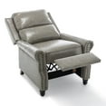 thumbnail image 2 of UIXE Recliner Chairs Faux Leather Push Back Recliners Upholstered Chairs for Bedroom, Gray, 2 of 6