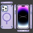 thumbnail image 6 of Allytech Magnetic Case for iPhone 16, [Military Grade Drop Protection] [Compatible with MagSafe] Slim Translucent Soft TPU Frame Shockproof Anti-Scratch Rugged PC Back Shell - Purple, 6 of 7