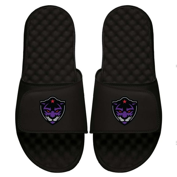 Men's ISlide Black Panther City Lacrosse Club Primary Logo Slide Sandals