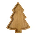 thumbnail image 1 of Bandeja de madera para servir, con forma de árbol de Navidad, para charcutería y postres, ideal para el hogar (árbol puntiagudo), 1 of 7