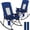 Blue, variant on SUNSPIRE Folding Rocking Camping Chair 2-Pack, Heavy Duty Padded Rocker with High Back Hard Armrests for Outdoor Patio Garden