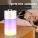thumbnail image 3 of 1 humidificador de aire blanco, mini humidificador con luz nocturna colorida, apagado automático, 2 modos de pulverización, humidificador de aire USB ultra silencioso para dormitorio, oficina, coche, hogar JM, 3 of 5