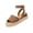 Brown, variant on Open Toe Buckle Ankle Strap Espadrilles Flatform Sandals for Women Women Casual Sandals Summer Dressy Elegant Flats