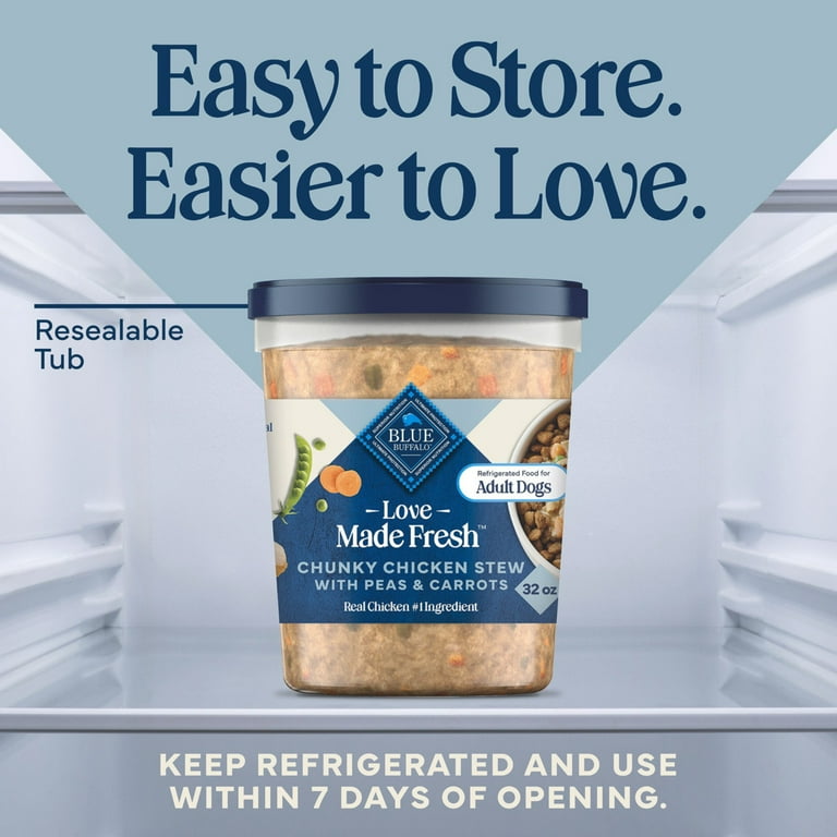 Blue Buffalo Love Made Fresh Dog Food, Refrigerated, Chunky