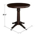 thumbnail image 7 of 36" Round Pedestal Dining Table - Mocha, 7 of 7