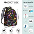 thumbnail image 6 of Everyday Carry Mushroom Print Backpack, Large Capacity School Bookbag for College Students, Reliable Laptop Bag, Trendy Gift for Campus and Work, 6 of 6