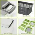 thumbnail image 6 of PHANCIR Vegetable Chopper, 17 in 1 Multi-Function Food Chopper, Professional Kitchen Gadget with Container, 6 of 8