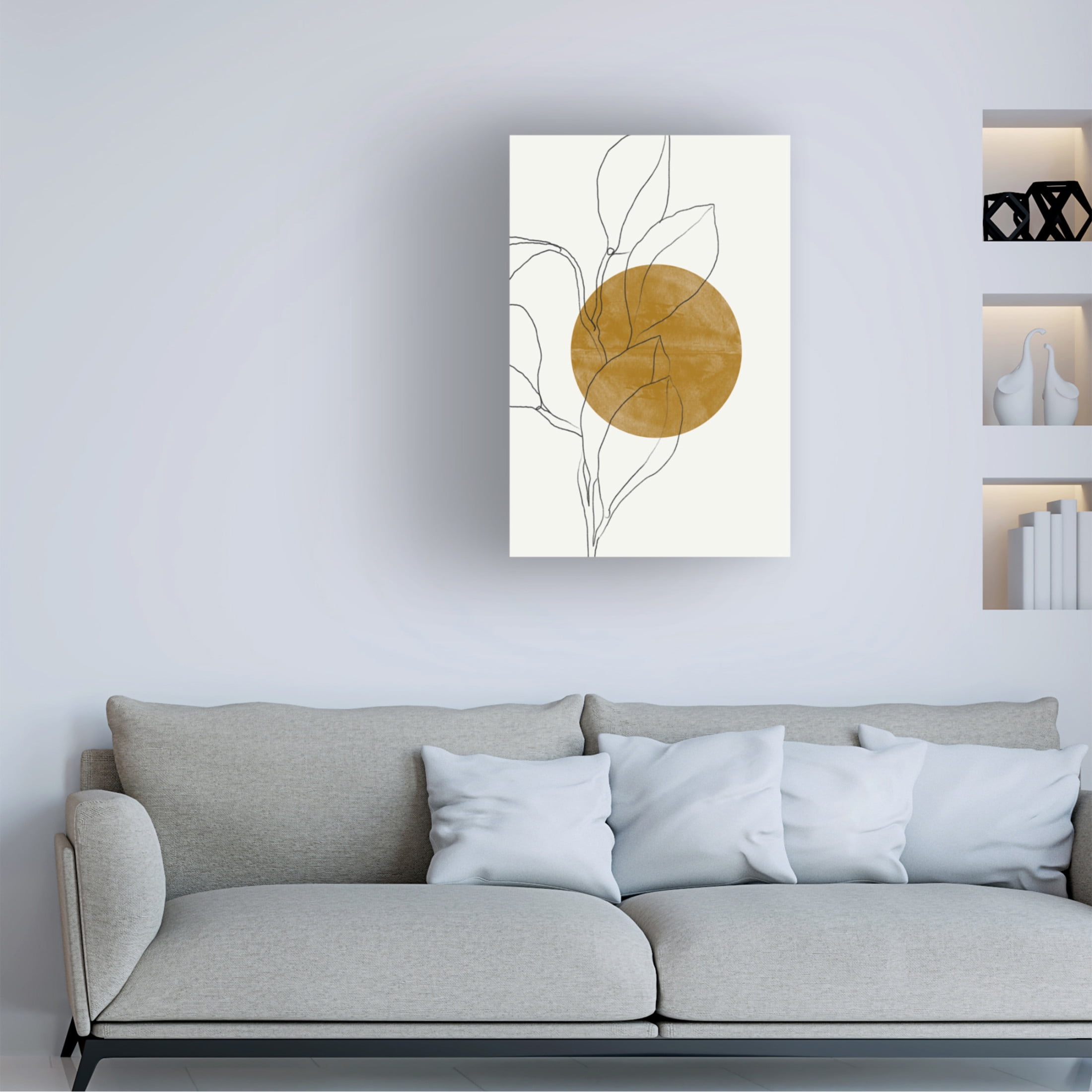 Trademark Fine Art THE MIUUS STUDIO Plant and Sun Canvas Wall Art