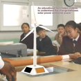 thumbnail image 4 of Modelo de molino de viento: modelo de molino de viento 3D con energía solar, turbina eólica artesanal ensamblada, educación para niños, aprendizaje, juguete divertido, regalo para decoración, 4 of 4