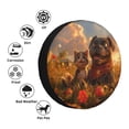 thumbnail image 4 of Naloa Cat Dog Friendship PVC Leather Spare Tire Wheel Cover for Car Truck SUV Camper Trailer Universal Fit many size17 inch, 4 of 6