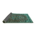 thumbnail image 2 of Ahgly Company Indoor Square Persian Turquoise Blue Traditional Area Rugs, 4' Square, 2 of 4