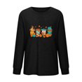 thumbnail image 4 of Hauts pour Femmes Mode Automne Hiver Imprimé Col Rond Chandail Manches Longues, 4 of 5
