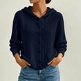 thumbnail image 2 of Fewfanhot Women's Sweaters Cable Knit Round Neck Button Open Front Long Sleeve Trendy Sweater Coat Clothes, 2 of 5