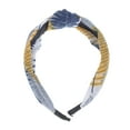 thumbnail image 4 of Unique Bargains 1 Pc Grace Star Pattern Wide Cross Knot Headbands for Women Navy Blue, 4 of 6