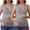 2 Pack Gray, variant on Women's Nursing Tank Wrap V-Neck Ruched Breastfeeding Tops XXL Black & Blue