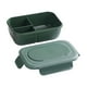 thumbnail image 2 of Caja Bento de silicona para microondas - Recipiente de preparación de comidas de 3 compartimentos, 20x13x7,5 cm, apilable, apto para lavavajillas, azul/verde/rosa, 2 of 6
