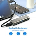 thumbnail image 3 of High-speed Transmission USB C Hub 6 Port USB 3.1 Gen 2 Data Hub Aluminum USB Docking Station Splitter USB Hub Extensions, 3 of 8